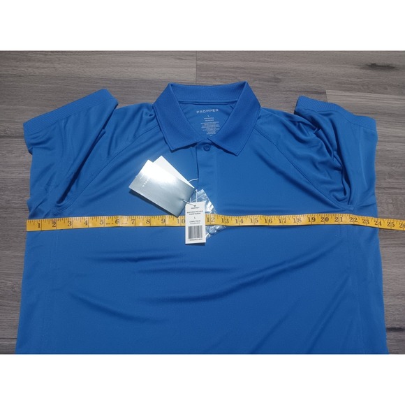 NWT Propper Men's Cobalt Blue Snag Free Polo Uniform Pen Pocket Shirt Size Large - Picture 5 of 6